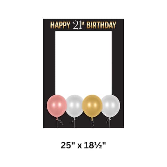 Beistle Happy 21st Birthday Photo Fun Frames, 2ct.